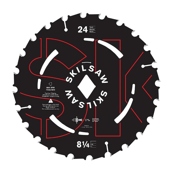 Skil SKIL 8-1/4 in. D X 13/16 in. Carbide Tipped Steel Circular Saw Blade 24 teeth 1 pc 76824 - main
